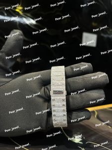 Iced Out Roman Dial Automatic Stainless Steel Diamond Watch