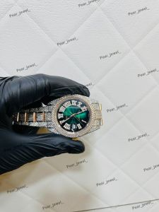 Iced Out Roman Dial Moissanite Hip Hop Luxury Wrist Watch