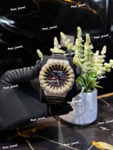 Iced Out Silver VVS Moissanite Diamond Premium Wrist Watch
