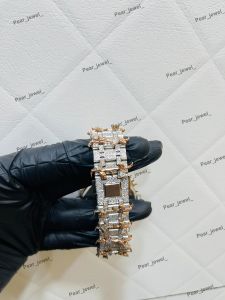Iced Out Spiked Bezel Moissanite Hip Hop Luxury Watch