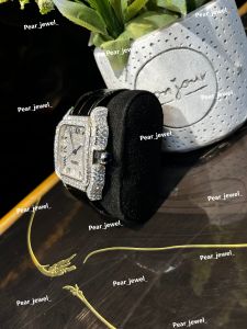 Iced Out Square Roman Dial VVS Moissanite Luxury Wrist Watch