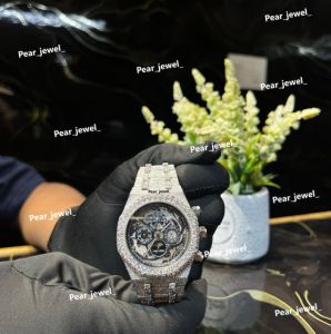 Iced Out Stainless Steel VVS Moissanite Diamond Luxury Wrist Watch