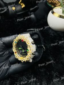 Iced Out Thorn Bezel Multi Stone Statement Watch