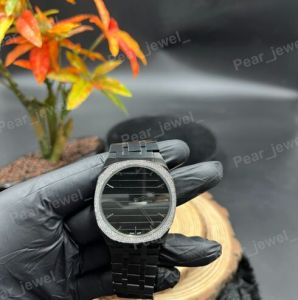 Iced Out VVS Moissanite Black Luxury Wrist Watch