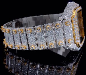 Iced Out VVS Moissanite Bust Down Automatic Watch