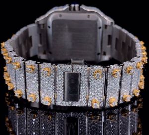 Iced Out VVS Moissanite Bust Down Automatic Watch
