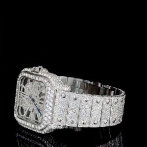 Iced Out VVS Moissanite Diamond Stainless Steel Luxury Watch