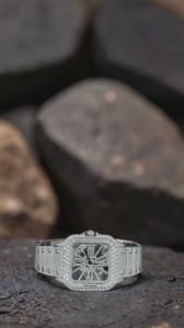 Iced Out VVS Moissanite Diamond Stainless Steel Luxury Watch