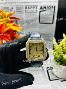 Luxury Arabic Dial Moissanite Statement Watch