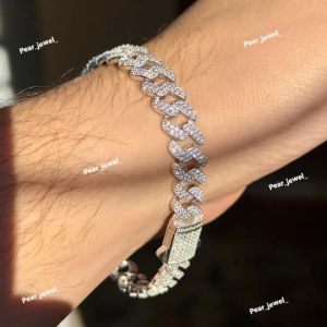 Luxury Cuban Link VVS Moissanite 925 Silver Iced Out Bracelet
