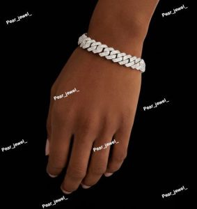 Luxury VVS Moissanite Cuban Link 925 Silver Bracelet