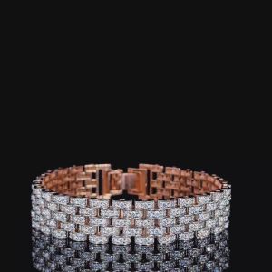 Luxury Watch Band VVS Moissanite 925 Silver Bracelet