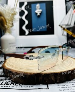 Moissanite Diamond Hip Hop Luxury Statement Party Sunglasses