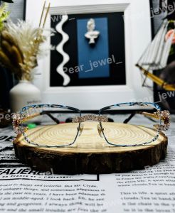 Pear Cut Moissanite Diamond Iced Out Photochromic Luxury Sunglasses