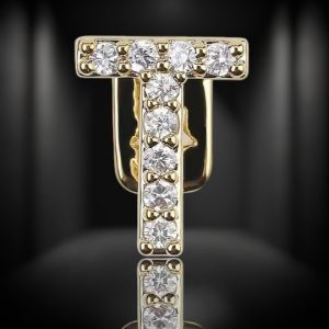 Personalized Initial VVS Moissanite 925 Silver Grillz