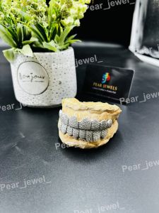 Phantom Iced Out VVS Moissanite 925 Silver Teeth Grillz