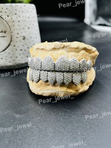 Phantom Iced Out VVS Moissanite 925 Silver Teeth Grillz