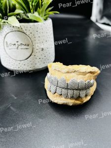 Phantom Iced Out VVS Moissanite 925 Silver Teeth Grillz