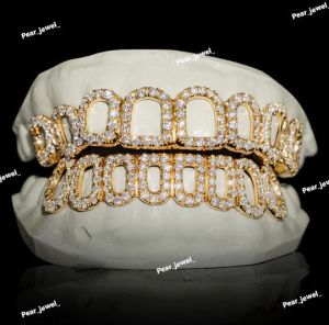 Royal Iced Out VVS Moissanite 925 Silver Luxury Grillz