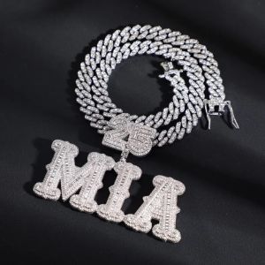 VVS Moissanite Custom Name And Age 925 Sterling Silver Pendant