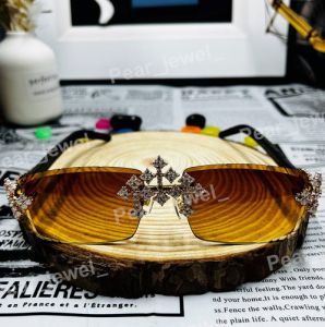 VVS Moissanite Diamond Iced Out Cross Photochromic Party Sunglasses