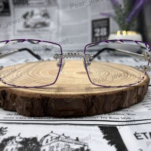 VVS Moissanite Iced Out Rimless Luxury Sunglasses