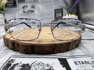 VVS Moissanite Iced Out Rimless Luxury Sunglasses