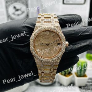 VVS Moissanite Iced Out Round Dial Unisex Watch