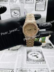 VVS Moissanite Iced Out Round Dial Unisex Watch