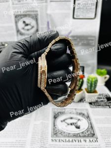 VVS Moissanite Iced Out Round Dial Unisex Watch