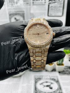 VVS Moissanite Iced Out Round Dial Unisex Watch