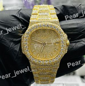 VVS Moissanite Iced Out Square Dial Unisex Watch