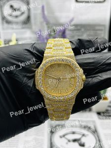 VVS Moissanite Iced Out Square Dial Unisex Watch