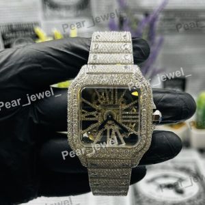 VVS Moissanite Iced Skeleton Luxury Wrist Watch
