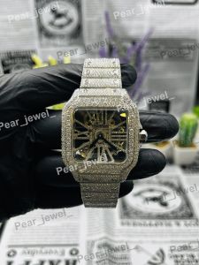 VVS Moissanite Iced Skeleton Luxury Wrist Watch