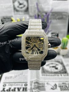 VVS Moissanite Iced Skeleton Luxury Wrist Watch