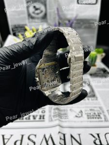 VVS Moissanite Iced Skeleton Luxury Wrist Watch