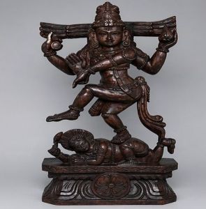 36 Inch Large Wooden Nataraja Statue