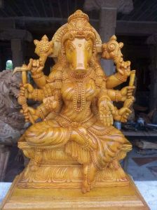 42 Inches Wooden Varagi Amman Statue