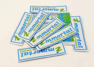End Fold Woven Label
