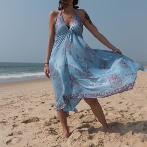 Backless Boho Dress Gown