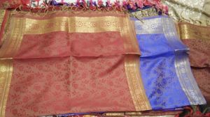 Golden Border Design Scarf