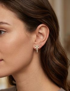 Star Shape Diamond Earring