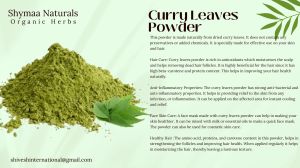 Ayurveda Curry Leaf Powder