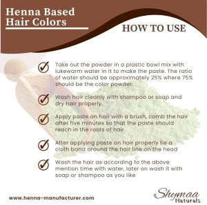 Natural Red Henna Based Hair Color