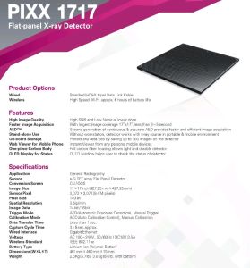 Pixxgen Pixx 1717 Flat Panel S Ray Detector