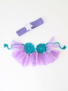 Crochet Mermaid Tail Set for Newborn Baby
