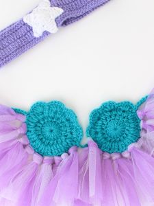 Crochet Mermaid Tail Set for Newborn Baby