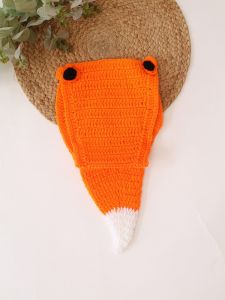 Handmade Crochet Baby Fox Tail Costume Prop