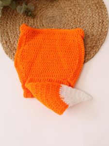 Handmade Crochet Baby Fox Tail Costume Prop
